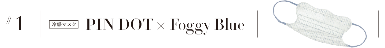 #1 PIN DOT × Foggy Blue